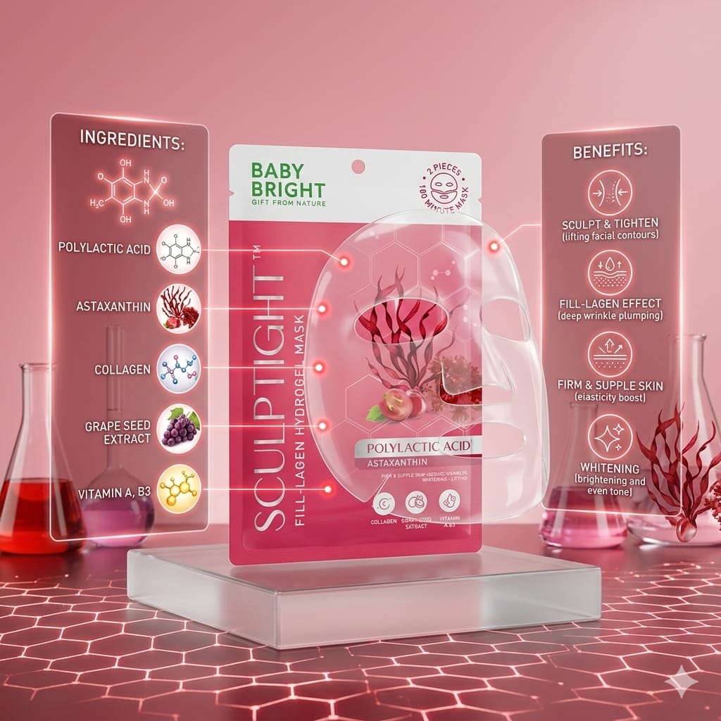Baby Bright Sculptight Fill-Laden Hydrogel Mask