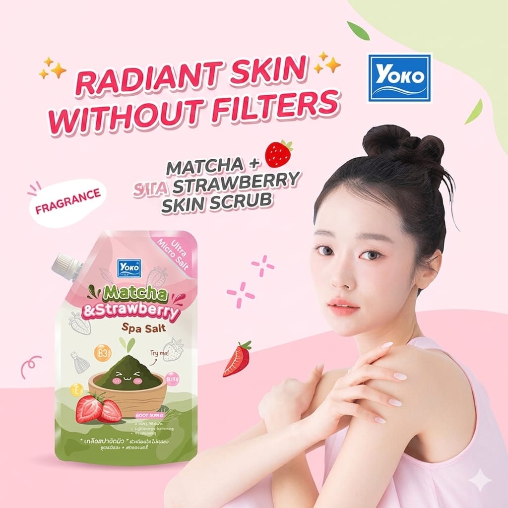 Matcha & Strawberry Spa Salt