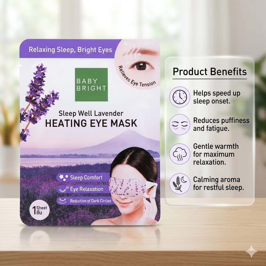 Baby Bright Sleep Well Lavender Heating Eye Mask