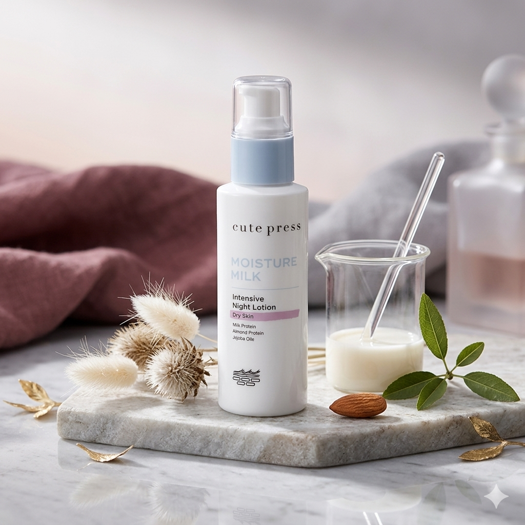 Cute Press Moisture Milk Intensive Night Lotion