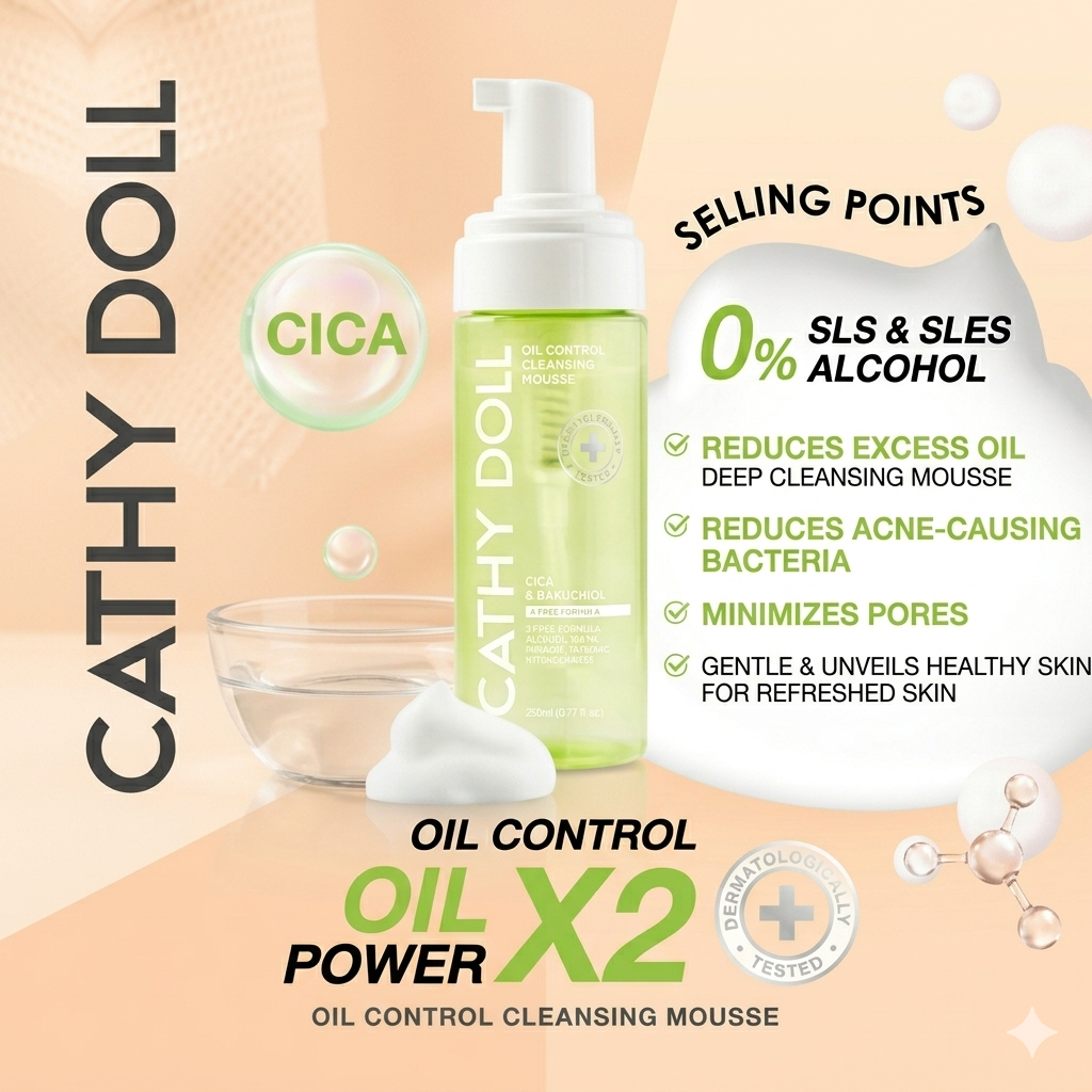 Cathy Doll Oil Control Cleansing Mousse