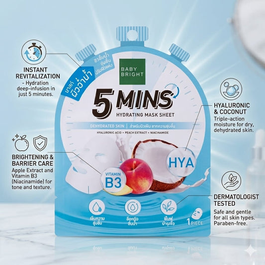 Baby Bright 5 MINS Hydrating Sheet Mask.