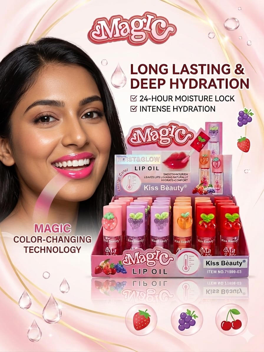 Kiss Beauty Magic Color Changing Lip Oil