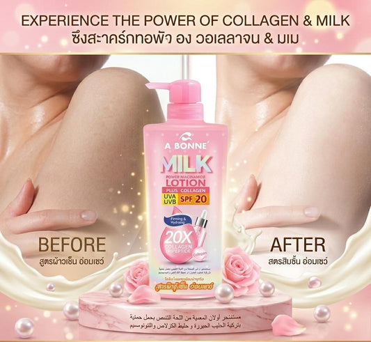 A Bonne Milk Niacinamide SPF 20 UVA UVB Body Lotion