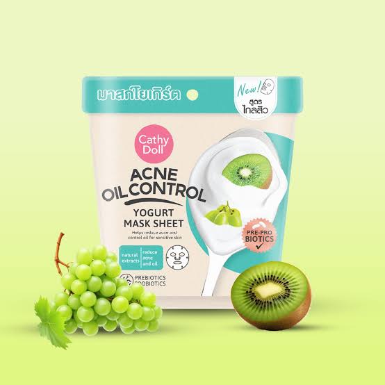 Cathy Doll Acne Oil Control Yogurt Mask Sheet