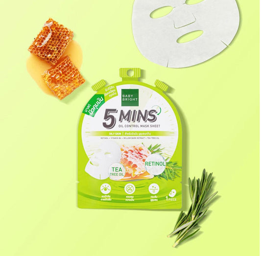 Baby Bright Oil Control 5 Mins Sheet Mask